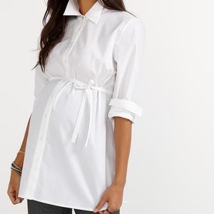 Stork & Babe Long Sleeve Maternity Blouse
